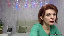 Clothed redhead Milf chatting in webcam show